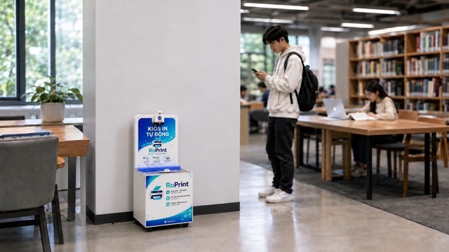 kiosk tự phục vụ cho cửa hàng và trung tâm